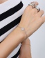 Fashion Steel Color Jewelry Clasp Bracelet 15+3cm Titanium Steel Geometric Bracelet