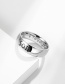 Fashion Mom Titanium Steel Letter Ring Ring