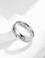 Fashion Son Titanium Steel Letter Ring Ring