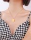 Fashion Gold Color Checkerboard Geometric Square Necklace