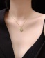 Fashion Gold Color Titanium Steel Special-shaped Bump Necklace