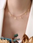 Fashion Gold Color Titanium Steel Alphabet Tassel Necklace