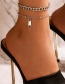Fashion Silver Alloy Geometric Zipper Chain Bracelet