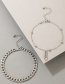 Fashion Silver Alloy Geometric Zipper Chain Bracelet