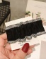 Fashion Black Fabric Rhinestone Pleated Hairpin