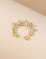 Fashion Gold Crystal Crown Diamond Nose Ring