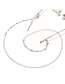 Fashion Gold Copper Bead Pearl Glasses Chain