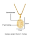 Fashion Including Picture Chain Stainless Steel Portrait Medal Necklace