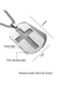 Fashion Black Large (including Picture Chain) Stainless Steel Scripture Cross Army Necklace
