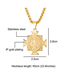 Fashion Gold (with Picture Chain) Stainless Steel Cross Portrait Necklace