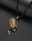 Fashion Golden Room Black (including Picture Chain) Stainless Steel Pharaoh Necklace
