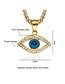 Fashion With Chain Stainless Steel Diamond Eye Necklace