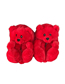 Fashion Big Red-medium Plush Teddy Bear Cotton Slippers
