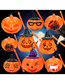 Fashion Halloween Emoji Light-squinted Eyes (with Light And Sound) (with Electronics) Halloween Portable Pumpkin Lantern