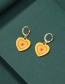 Fashion Red Alloy Drop Oil Love Ear Ring