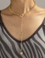 Fashion Silver Color Alloy Round Bead Ot Buckle Necklace