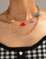 Fashion Gold Color Alloy Dinosaur Multilayer Necklace