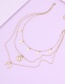 Fashion Gold Color Alloy Xingyue Multilayer Necklace