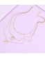 Fashion Gold Color Alloy Xingyue Multilayer Necklace