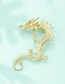 Fashion Gold Color Alloy Three-dimensional Dragon-shaped Earrings