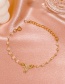 Fashion Imitation Gold Color Bow Crystal Bracelet