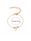 Fashion Imitation Gold Color Bow Crystal Bracelet