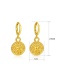 Fashion Imitation Gold Color Metal Geometric Sun Earrings