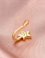 Fashion Gold Color Copper Inlaid Zirconium Star U-shaped False Nose Nail
