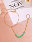 Fashion Gold Color Rice Bead Ring One-piece Bracelet