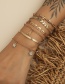 Fashion Gold Color Alloy Heart Snake Shape Multilayer Bracelet Set