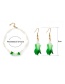Fashion Necklace Crystal Glass Green Vegetable Necklace