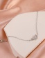 Fashion Silver Color Alloy Diamond V-necklace