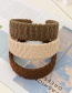 Fashion Beige Woolen Flat Headband