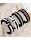 Fashion Black+white Wool Knit Broad-sided Flat Headband