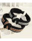 Fashion Black+grey Wool Knitted Wide-sided Flat Headband