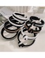 Fashion White+black Knitted Wide-edge Knotted Headband
