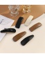 Fashion Black-rectangle 8.5cm Water Drop Square Leather Hairpin