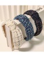 Fashion Blue Woolen Broad-sided Knotted Headband