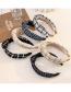 Fashion Black+white Woolen Broad-sided Knotted Headband