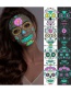 Fashion 2# Halloween Skull Luminous Tattoo Stickers