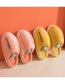 Fashion Women's Style:lemon Yellow Fine Plush Pumpkin Type Non-slip Slippers