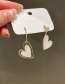 Fashion Gold Asymmetric Love Shell Earrings