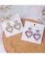 Fashion Ab Color Fancy Diamond Heart Stud Earrings