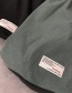 Fashion Grey Knitted Letter Patch Cap