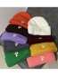 Fashion Rose Red Letter Wool Knitted Beanie