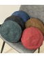 Fashion Brown Suede Flat Top Beret