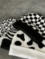 Fashion Cows Checkerboard Crimped Knitted Toe Cap