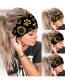 Fashion 4# Sunflower Print Wide Brim Headband