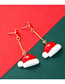 Fashion Christmas Hat Alloy Christmas Hat Santa Earrings