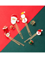 Fashion Santa Claus + Gloves Alloy Dripping Santa Snowman Chain Christmas Brooch
